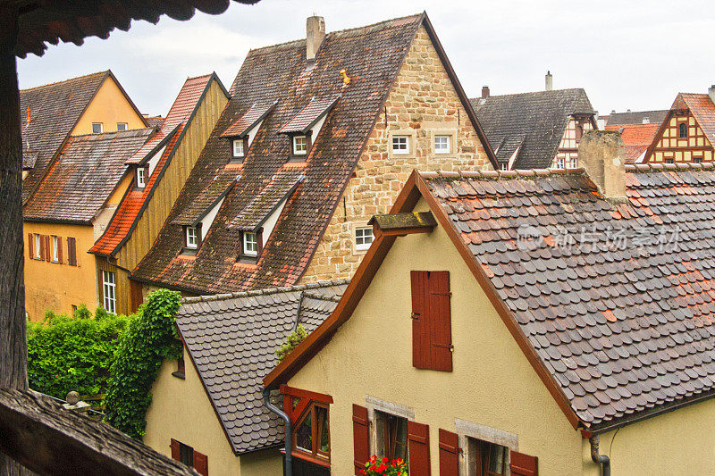 德国巴伐利亚州Rothenburg ob der Tauber的建筑外观